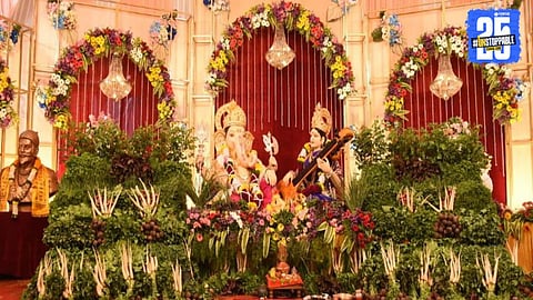 Market Yard Pune Vegetable Ganpati Decor