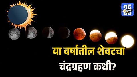 Visibility of the Chandra Grahan in India