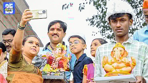 Eco-friendly Ganesh Visarjan in Satara: 17,000 idols immersed in artificial ponds, 77 tons of nirmalya collected