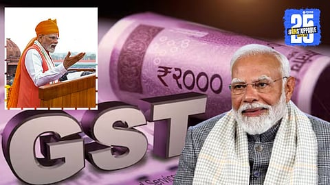 Prime Minister Narendra Modi recalls Red Fort assurances while giving his first reaction on GST reform.