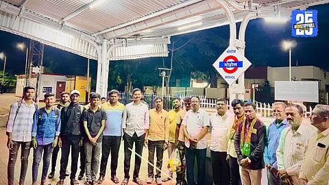 Historic day for Mohol: Siddheshwar Express halts at station after five years of struggle.