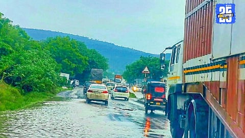 Ahilyanagar–Sambhajinagar road riddled with potholes; asphalt work delayed, tender process questioned.