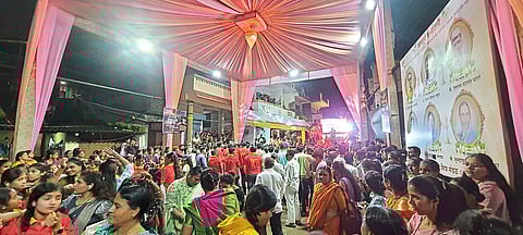 ऊर्से येथे डीजेच्या तालावर उत्साहात गणेश मिरवणूक