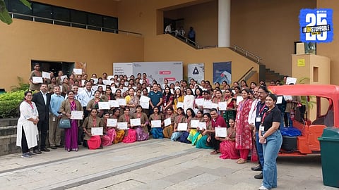 "100 Women Trained as Pink Rickshaw Drivers in Pune"