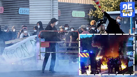Mass protests erupt in France as police forces are deployed in large numbers to maintain law and order.