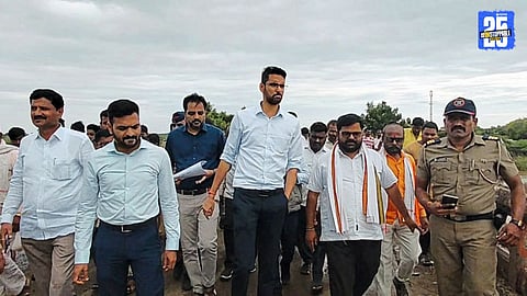 Solapur district administration provides relief to Malikpeth residents as Seena river floods devastate farmlands.