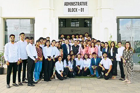 पीसीयूच्या एसओएमतर्फे
‘यिन’ पदनियुक्ती उत्साहात