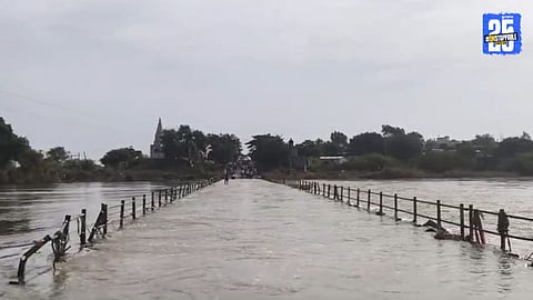 Flood-Like Situation Returns in Madha as Sina Bridge Sinks Again