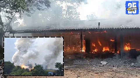 A devastating fire engulfs a fireworks factory in Andhra Pradesh’s Konaseema district, resulting in multiple casualties and injuries.