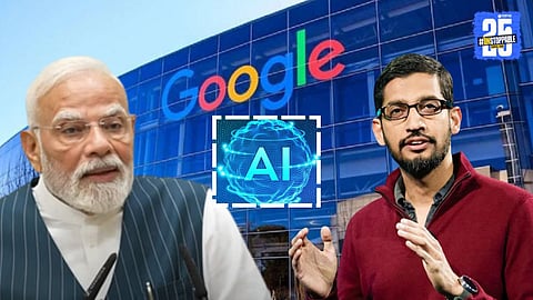 Google CEO Sundar Pichai announces a $15 billion investment to establish India’s first AI hub in Visakhapatnam, Andhra Pradesh, marking a major step toward India’s AI future.