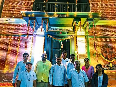 चिंचवडगावातील ‘क्रांतितीर्थ’ दीपोत्सवात उजळले