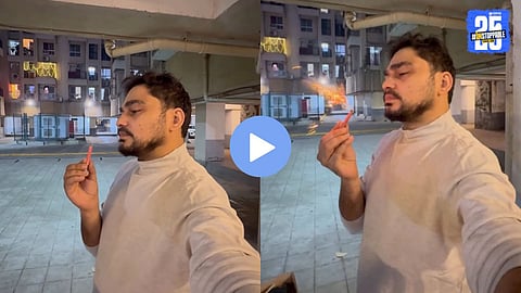 Powell Jadaun seen chanting mantras and lighting firecrackers without a matchstick — his “Diwali with Mantra Siddhi” video goes viral on social media.