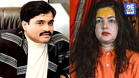 Mamta Kulkarni at Gorakhnath Temple, addressing media on Dawood Ibrahim and sharing her spiritual transformation journey.