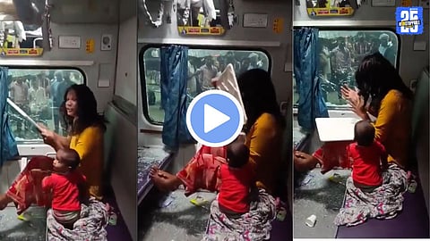 Woman breaks train window after losing wallet RPF refuses help viral video shocks India