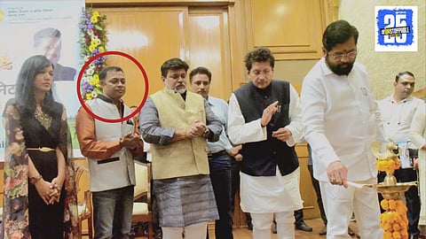 Rohit Arya Photo with Eknath Shinde