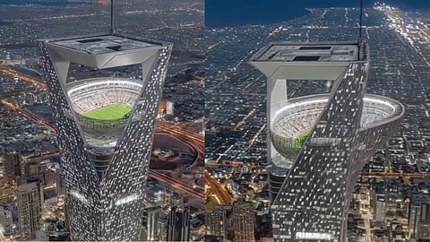 Viral AI video of Saudi Arabia’s ‘sky stadium’ Fact Check