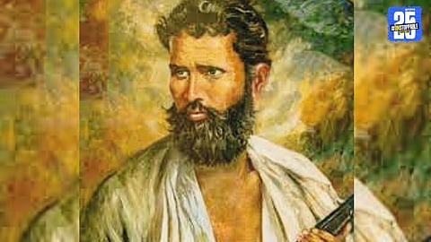 Portrait of Vasudev Balwant Phadke — the fearless revolutionary who suffered brutal torture under British rule but ignited India’s armed struggle for freedom.