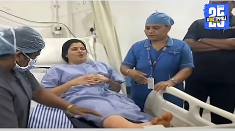 Amravati’s former MP Navneet Rana admitted to the hospital; doctors advised 25 days of complete bed rest for recovery.