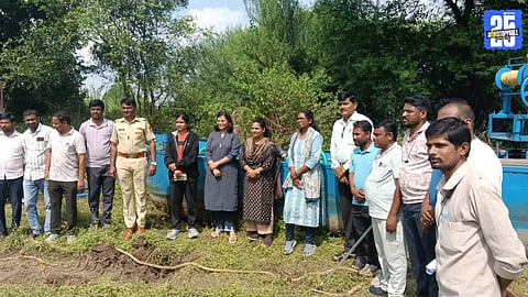 Female officers lead daring action against sand mafia.