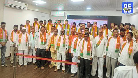 New members from Umbraj, Pal, and Masur join BJP in Karad North during a local event to strengthen the party organization.