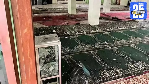 massive explosion at a Jakarta mosque during Friday Namaj