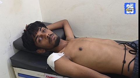 Forest department officials in action after a leopard attacked a youth at Vadgaon Anand, Junnar taluka; fear spreads among villagers.