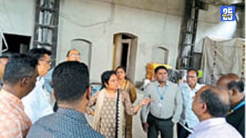 Keshavrao Bhosale Natyagruh finish roof work