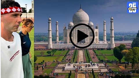 A British couple’s playful debate — “Why is the Taj Mahal in India?” — goes viral, delighting millions across social media platforms.