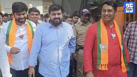 Leaders from the Dombivli-Kalyan region seen engaging in discussions as new political equations take shape.