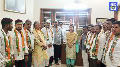 Major Political Shift in South Solapur as NCP, BJP Cadres Enter Congress