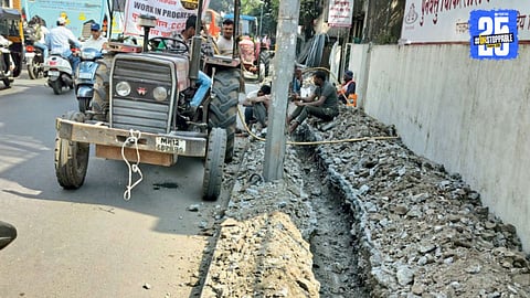 Unnecessary Digging on Functioning Footpaths
