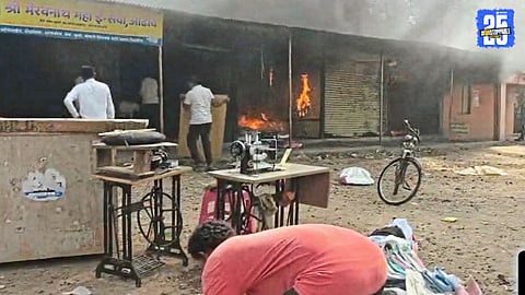 Major Fire Breaks Out in Adhiw; Three Shops Burnt, Investigations Underway