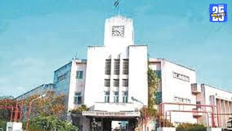 Election officials in Karad checking nomination documents as several forms, including mayoral applications, get rejected.