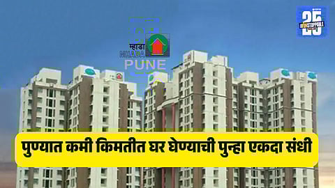 “MHADA apartment complex in Pune – view of the residential buildings for 4,186 flats under the lottery scheme whose application deadline is now extended till 30 November 2025.”