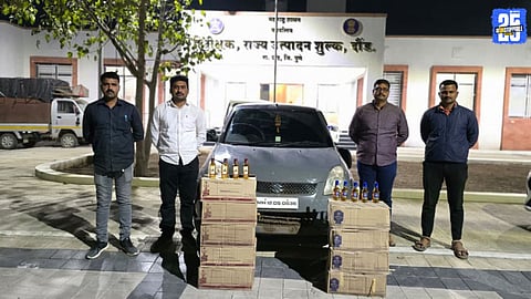 Large Stock of Fake Liquor Seized by Pune Excise Team