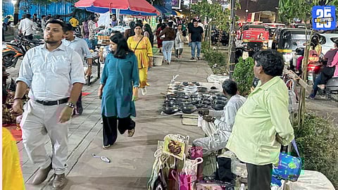 Baner footpath encroachment creating inconvenience