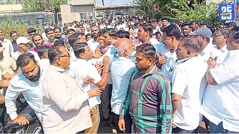 Former Corporators Clash