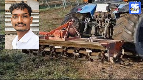 “Agricultural Horror: Young Farmer Crushed in Rotavator While Preparing Field”