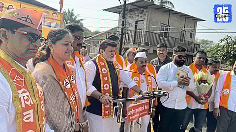 Minister Uday Samant announces development works and a grand horse-riding statue of Shiv Chhatrapati in Jawali.