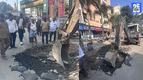 Newly asphalted road in Ambegaon was dug up within hours by the water supply department