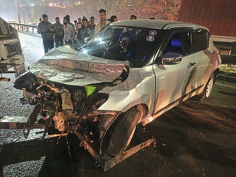 नवले पुलावर दोन अपघात; चार जखमी