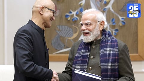Satya Nadella meet PM Modi and Microsoft’s official announcement of a massive ₹1.5 lakh crore investment aimed at accelerating India’s AI and technology infrastructure.