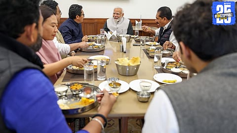 Prime Minister Narendra Modi hosting a special dinner for NDA MPs at his official residence to discuss organizational strategies and strengthen alliance coordination.
