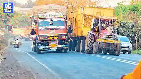 Heavy and illegal traffic