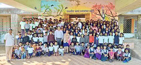 आहुपे येथे ‘गणित-भूमिती कार्यशाळा’