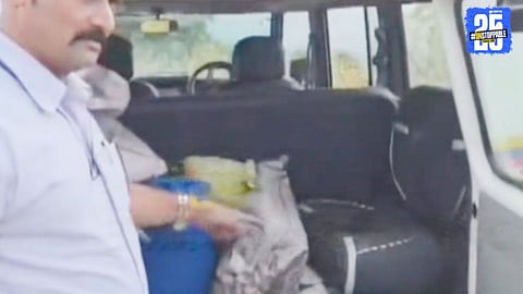 Heavy police presence in Savari village as Pune police team arrives for drug case investigation.