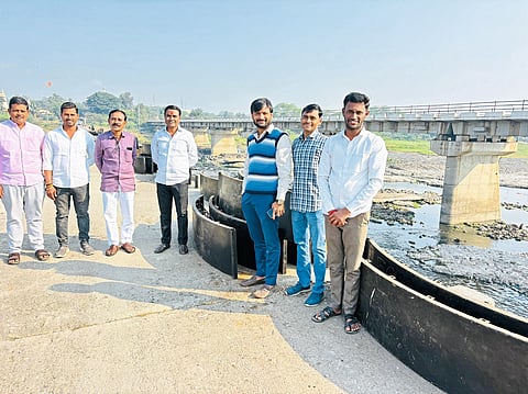 मांडवगणच्या बंधाऱ्याला नवीन ढापे