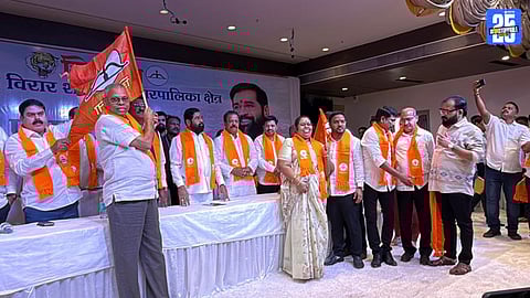 Eknath Shinde Addresses Mahayuti Workers’ Meet in Virar