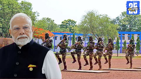 Visual representation of BSF personnel highlighting the Modi government’s decision to reserve 50% BSF constable recruitment posts for former Agniveers.