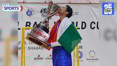 Harshal Ghuge wins Dubai Roll Ball World Cup